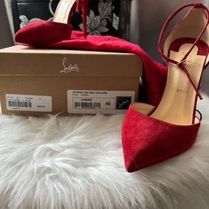 Christian Louboutins Uptown 100 Carmin Red size 40